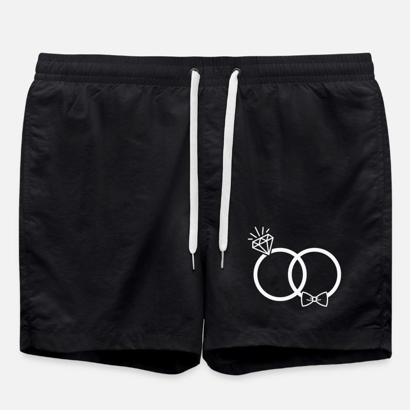 Eheringe - Badeshorts - Schwarz