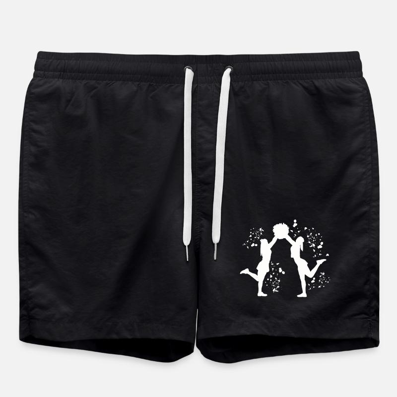 Cheerleader Cheer Mom Cheerleading - Swim Trunks - black