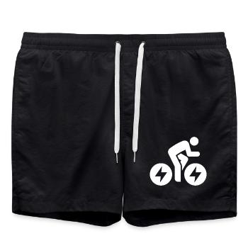 Vélo électrique, vélo électrique, tour à vélo - Short de bain - noir - Devant - AI Model Male 185 light (185cm)