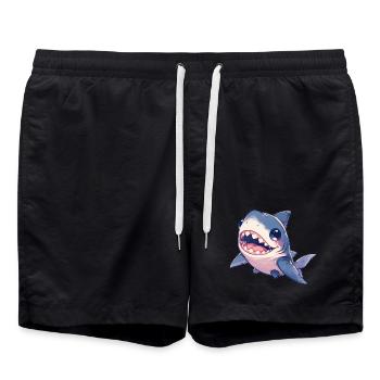 Sharks Shark - Swim Trunks - black - Front - AI Model Male 185 light (185cm)