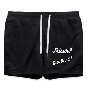 Heimatliebe Nord/hairstyle? - Swim Trunks - black - Front - AI Model Male 185 light (185cm)