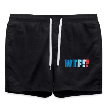 WTF Climate Strips - Swim Trunks - black - Front - AI Model Male 185 light (185cm)