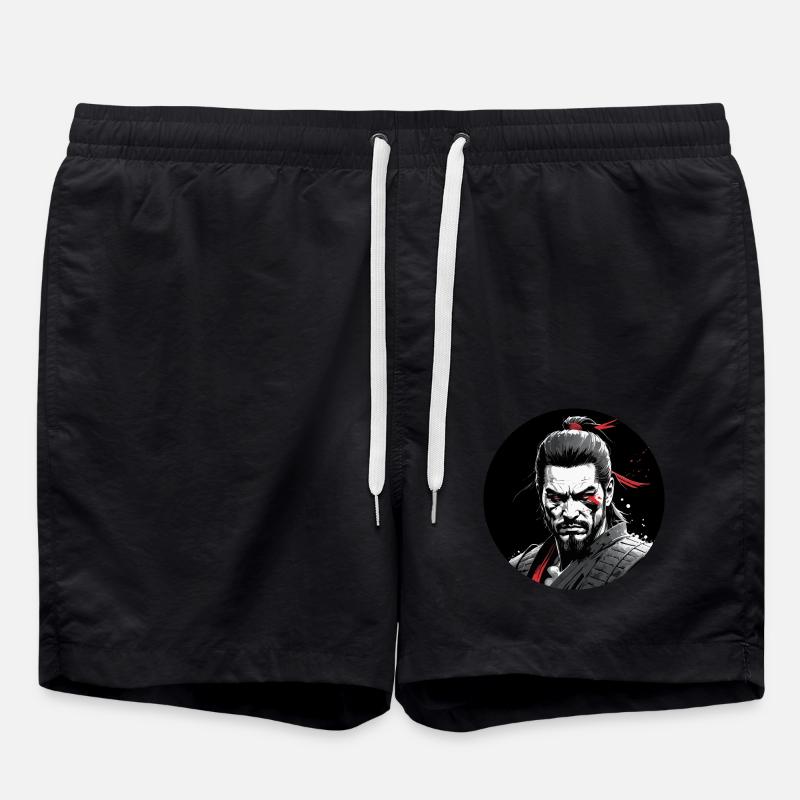 Fierce Samurai - Swim Trunks - black
