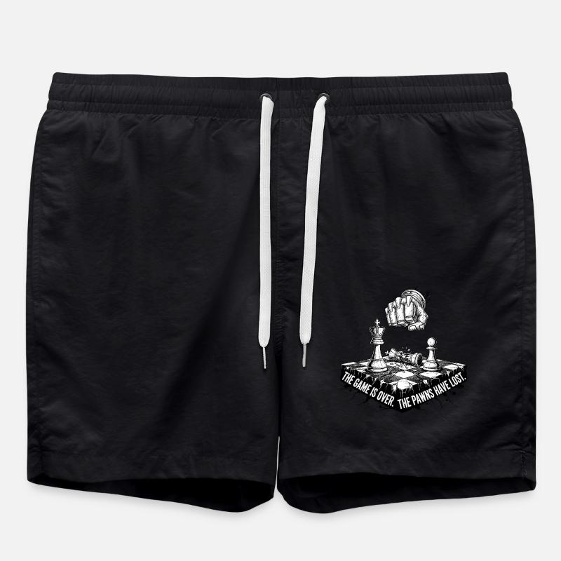 The Game is Over - Swim Trunks - black