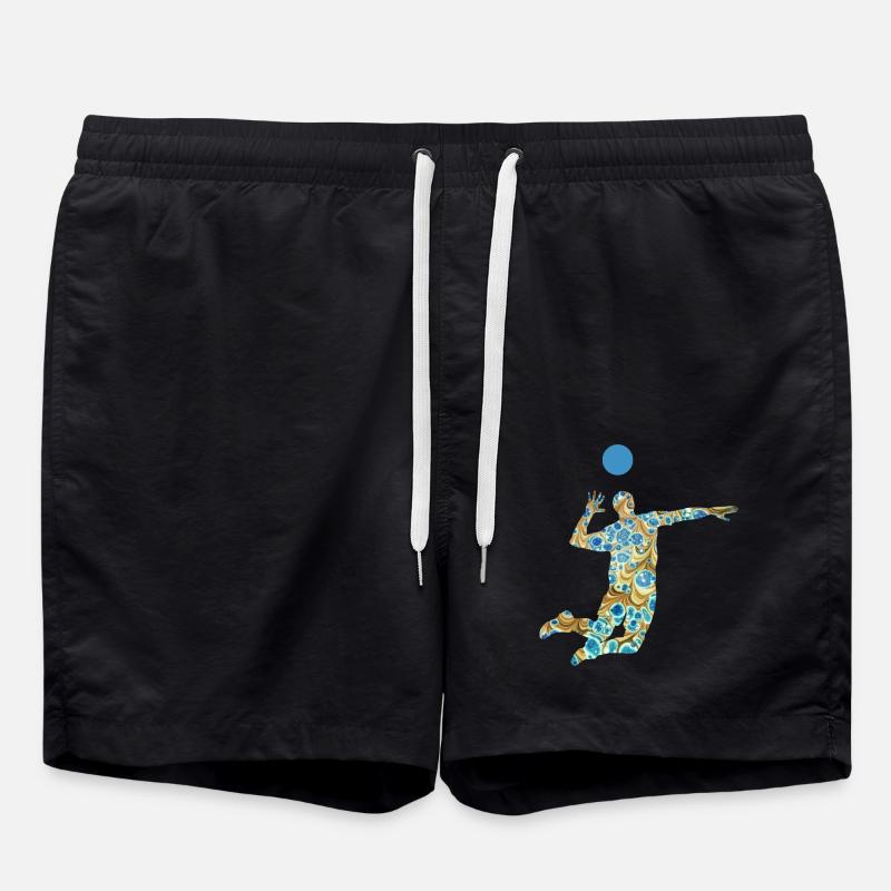 volleyballer e 243 - Swim Trunks - black