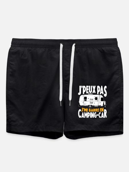 Je Peux Pas Je Me Barre En Camping-Car Cadeau - Short de bain - noir