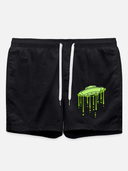 Mystery UFO Graffiti Drops - Swim Trunks - black