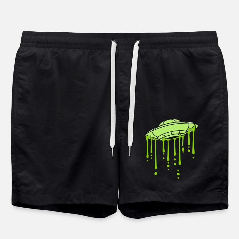 Mystery UFO Graffiti Drops - Swim Trunks - black