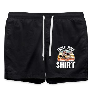 Parachute parachutiste parachutiste - Short de bain - noir - Devant - AI Model Male 185 light (185cm)