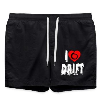 Auto - Badeshorts - Schwarz - Vorne - AI Model Male 185 light (185cm)