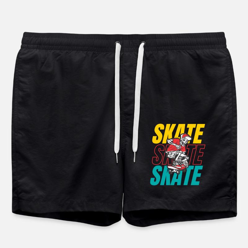 Skateboard - Swim Trunks - black