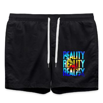 Reality - Badeshorts - Schwarz - Vorne - AI Model Male 185 light (185cm)