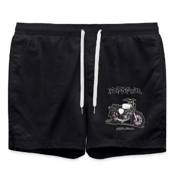 S51 // Tuning // Illustration - Badeshorts - Schwarz - Vorne - AI Model Male 185 light (185cm)