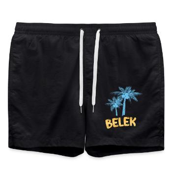 Belek als Belek - Badeshorts - Schwarz - Vorne - AI Model Male 185 light (185cm)