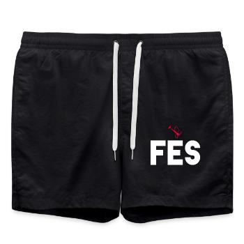 Fès Shisha Pucha Pucha Narguilé - Short de bain - noir - Devant - AI Model Male 185 light (185cm)