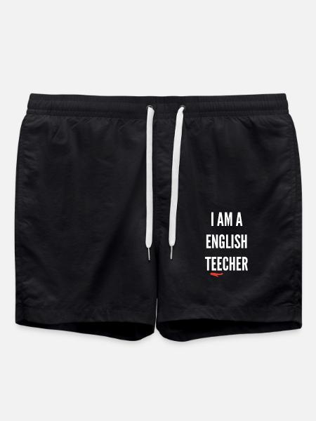 Abschiedsgeschenk für Klassenlehrer - Badeshorts - Schwarz