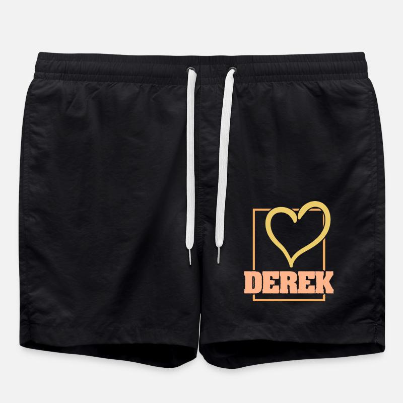 Heart Derek - Swim Trunks - black