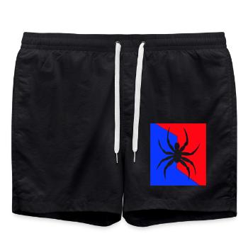 Spider Tier - Swim Trunks - black - Front - AI Model Male 185 light (185cm)