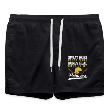 Baseball Princess Bones Heal Princess - Swim Trunks - black - Front - AI Model Male 185 light (185cm)