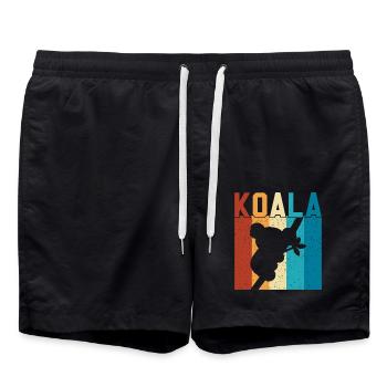 Koala - Short de bain - noir - Devant - AI Model Male 185 light (185cm)