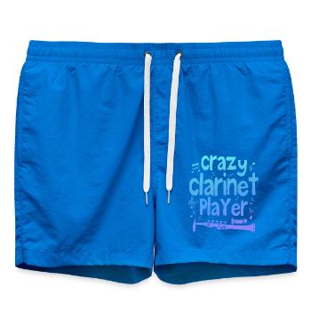 Crazy clarinet player - Swim Trunks - cobalt blue - Front