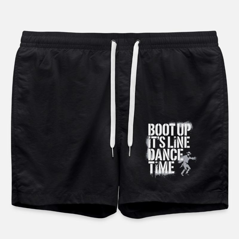 Western-style dancing fun - Swim Trunks - black