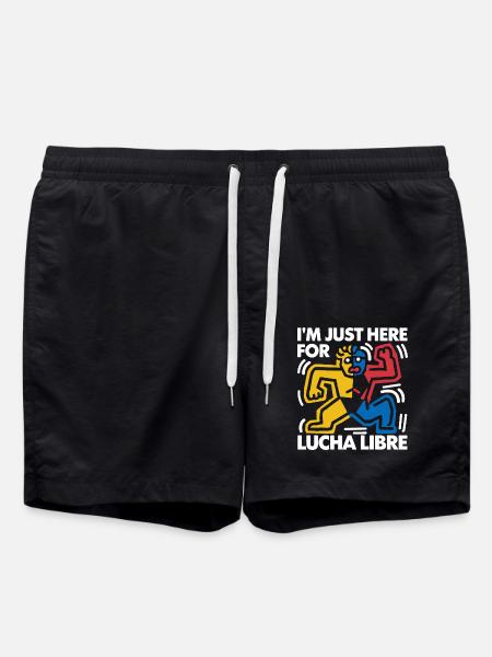 Action and wrestling look - Swim Trunks - black