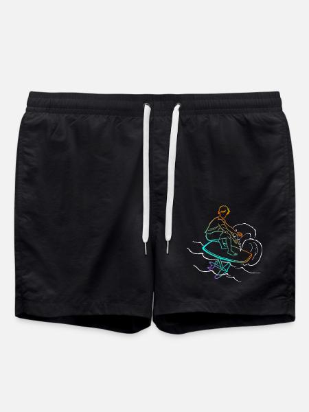 Foil Foiling Wing Sling Surf - Swim Trunks - black