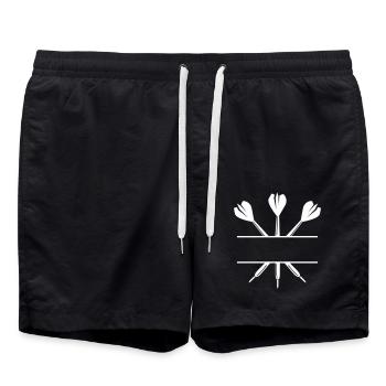 fléchettes - Short de bain - noir - Devant - AI Model Male 185 light (185cm)