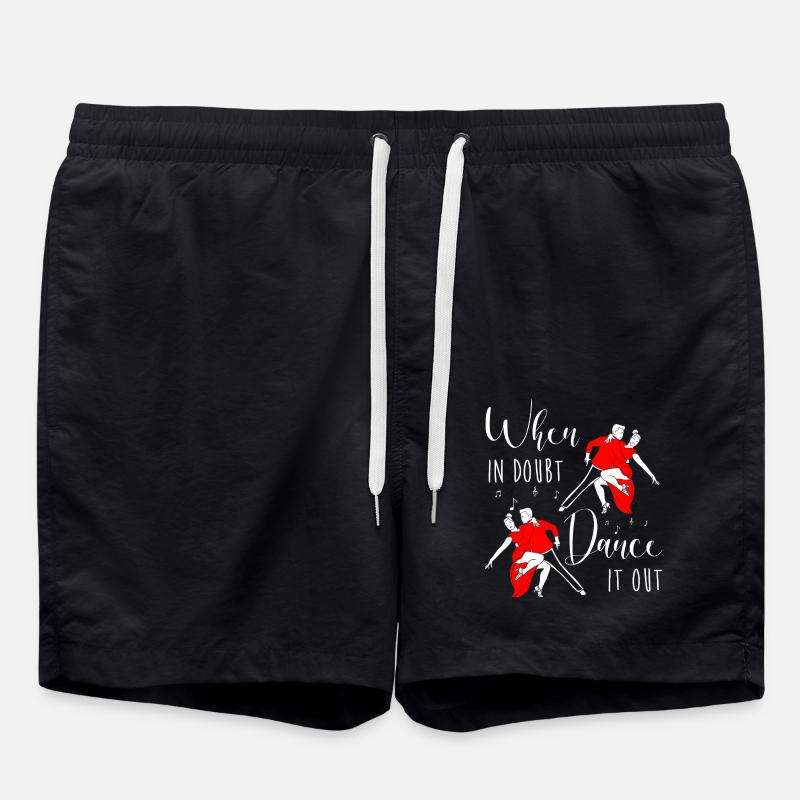 Salsa Dancer Dancer - Swim Trunks - black