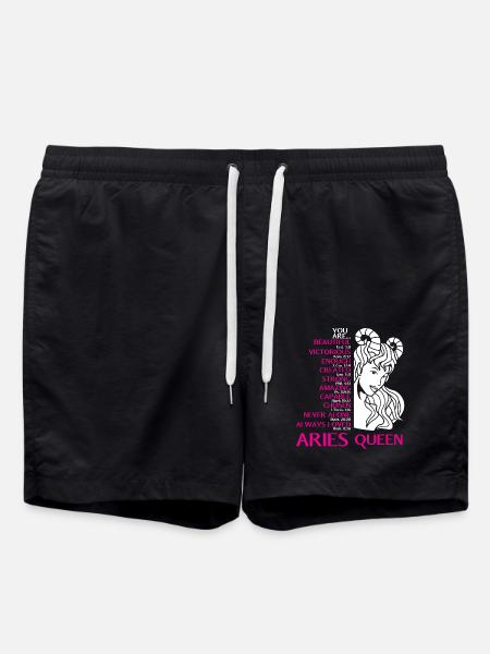 Sternzeichen Widder - Badeshorts - Schwarz