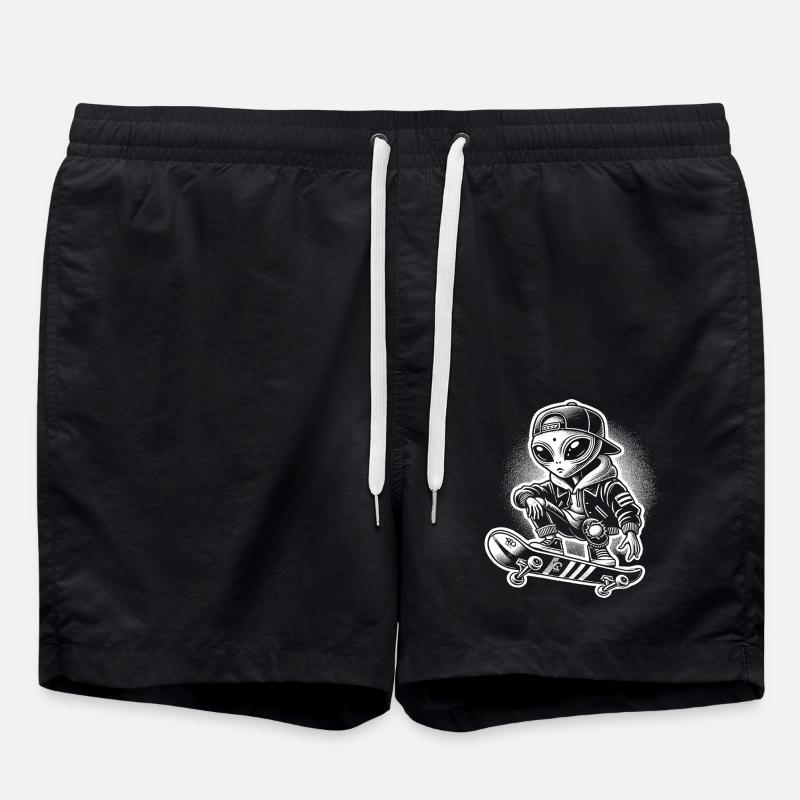 Skateboard - Swim Trunks - black
