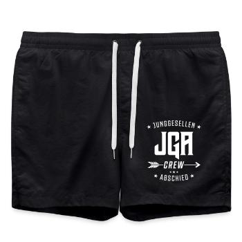 Bachelor Party Crew Bachelor Party - Swim Trunks - black - Front - AI Model Male 185 light (185cm)