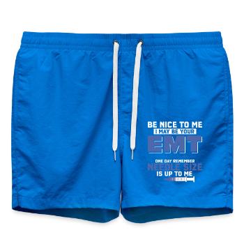 I May Be Your EMT One Day Paramedic First Aid - Swim Trunks - cobalt blue - Front