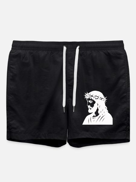 jesus - Badeshorts - Schwarz
