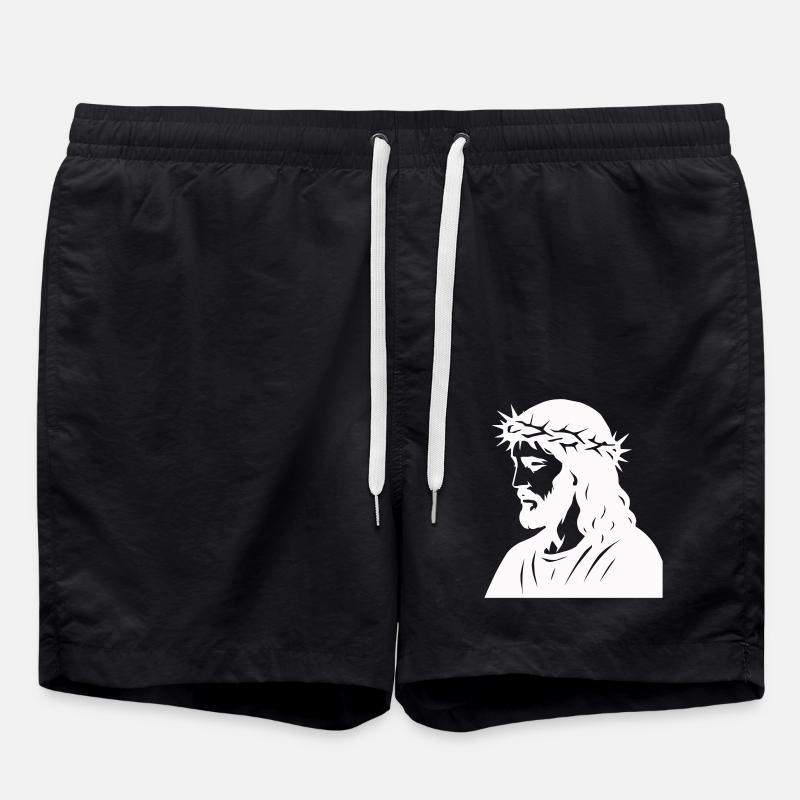 Jesus - Swim Trunks - black