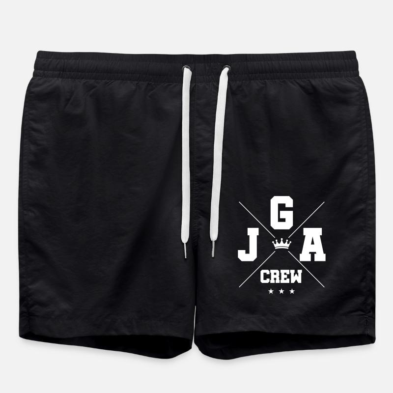 JGA Crew Junggesellenabschied - Badeshorts - Schwarz