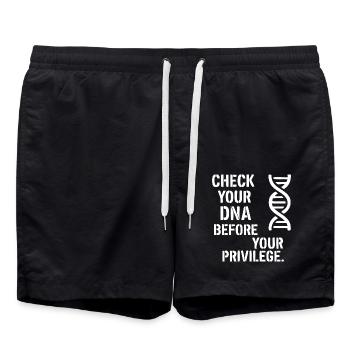 Check your DNA - Badeshorts - Schwarz - Vorne - AI Model Male 185 light (185cm)