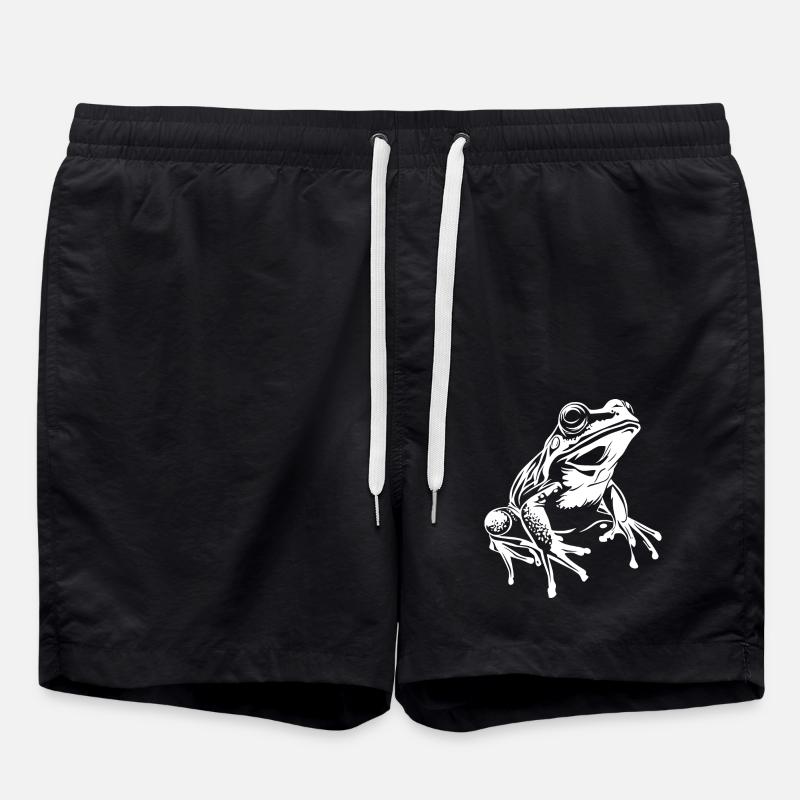 Frosch Graphic - Badeshorts - Schwarz