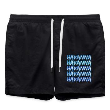 Voyage La Havane - Short de bain - noir - Devant - AI Model Male 185 light (185cm)