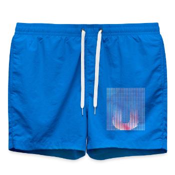 Letter U, Name, der Buchstabe U - Badeshorts - Cobalt blue - Vorne
