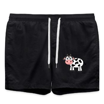 Vache - Short de bain - noir - Devant - AI Model Male 185 light (185cm)