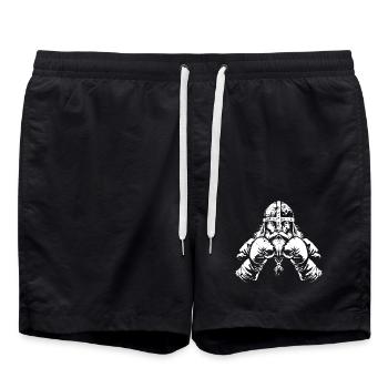 Viking Boxer Arts martiaux MMA - Short de bain - noir - Devant - AI Model Male 185 light (185cm)