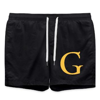 G - Swim Trunks - black - Front - AI Model Male 185 light (185cm)