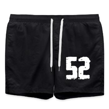 52 Nombre Vintage - Short de bain - noir - Devant - AI Model Male 185 light (185cm)