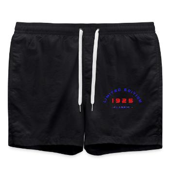 1925, Limited Edition - Badeshorts - Schwarz - Vorne - AI Model Male 185 light (185cm)