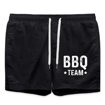 Équipe de barbecue - Short de bain - noir - Devant - AI Model Male 185 light (185cm)