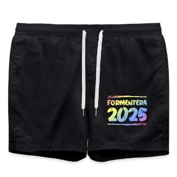 Formentera 2025 Multicolore - Short de bain - noir - Devant - AI Model Male 185 light (185cm)