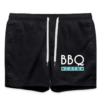 Équipe de barbecue - Short de bain - noir - Devant - AI Model Male 185 light (185cm)