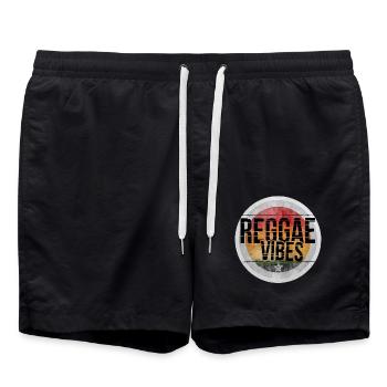 Reggae Vibes - Short de bain - noir - Devant - AI Model Male 185 light (185cm)